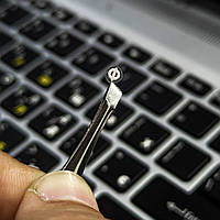 Наклейки на клавіатуру прозорі, білий текст, вирізані по контуру