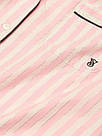 Фланелева Піжама Victoria's Secret Flannel Long Pajama Set, Рожева в смужку, фото 6