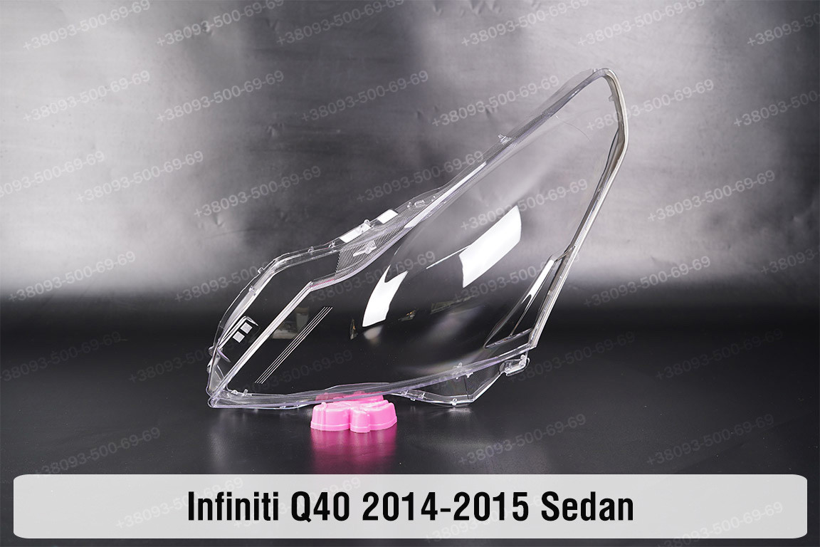 Скло фари Infiniti Q40 Sedan (2014-2015) ліве, фото 1