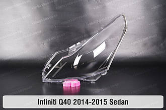 Скло фари Infiniti Q40 Sedan (2014-2015) ліве