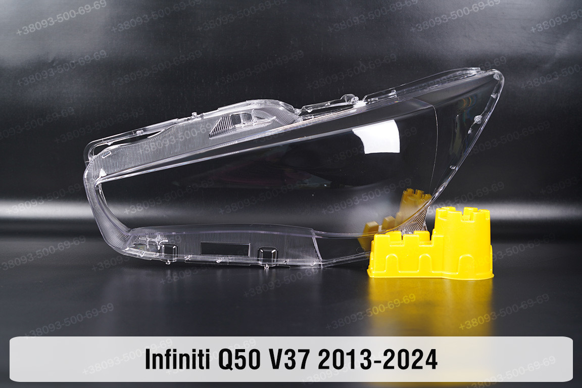 Скло фари Infiniti Q50 V37 (2013-2024) ліве