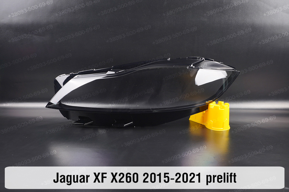 Скло фари Jaguar XF X260 (2015-2021) дорест ліве