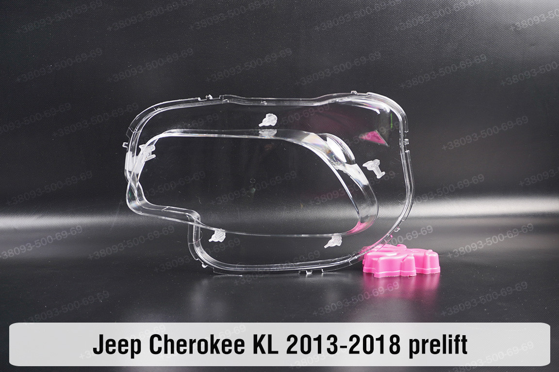 Скло фари Jeep Cherokee KL (2013-2018) дорест ліве, фото 1