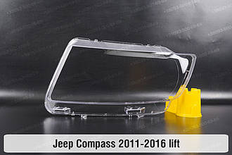 Скло фари Jeep Compass (2011-2016) рест ліве
