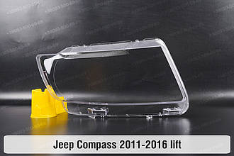 Скло фари Jeep Compass (2011-2016) рест праве