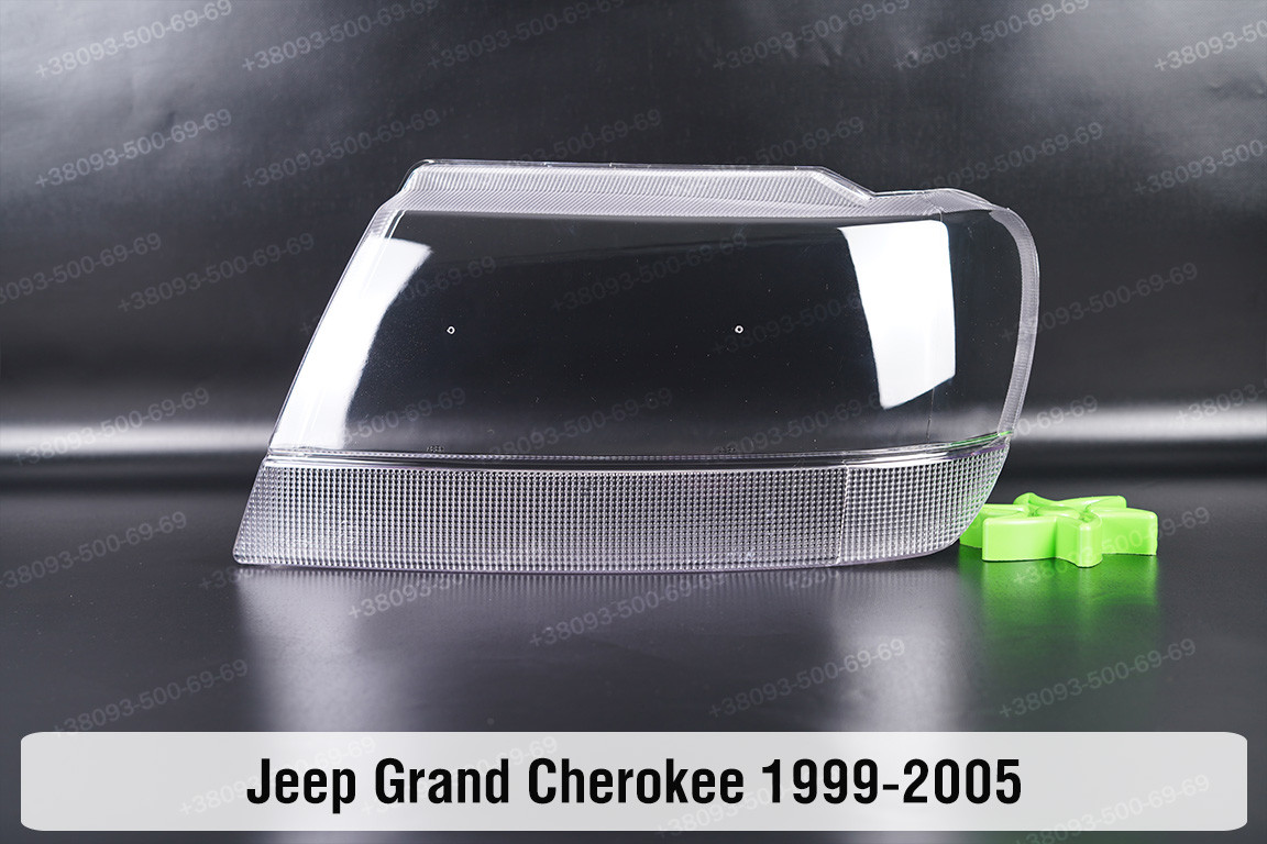 Скло фари Jeep Grand Cherokee (1999-2005) ліве, фото 1