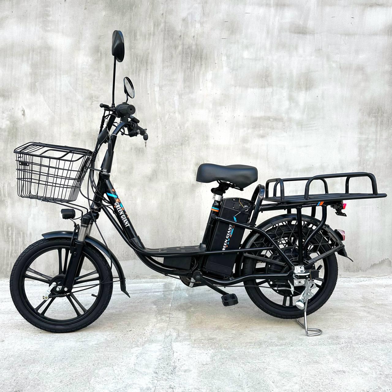 Електровелосипед GREEN GIANT U18 Eco 600W 18Ah/26Ah-вантажний посилений багажник