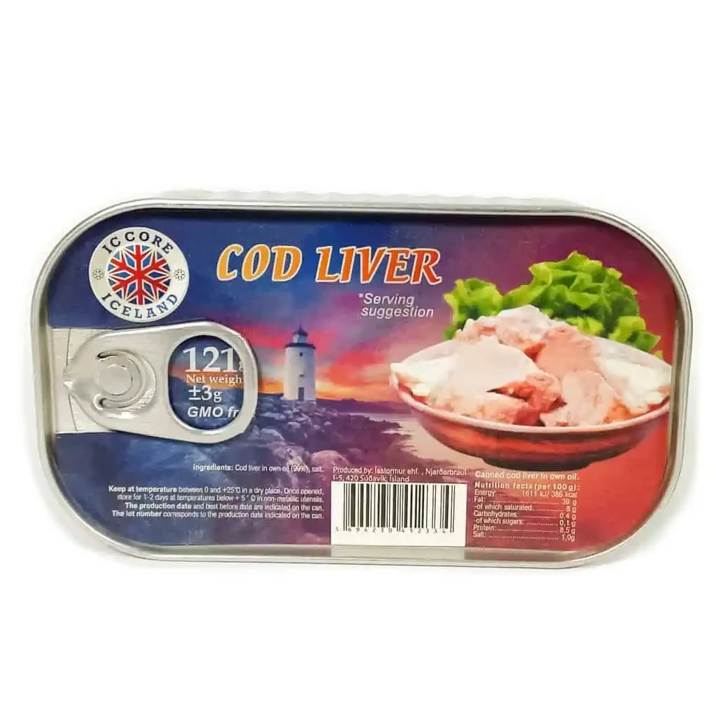 Печінка тріски натуральна COD Liver 121г Ісландія
