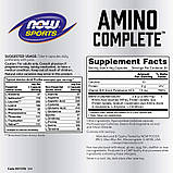 NOW Foods, Sports, Amino Complete, амінокислотний комплекс, 120 вегетаріанських капсул, фото 4