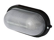 Світильник 100W 230V E27 IP54 овальний 283х130х162mm чорний [l002026] E.NEXT e.light.1401.1.100.27.black