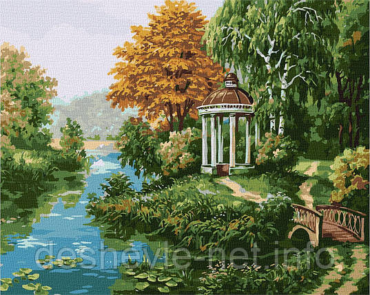 Картина за номерами "Альтанка біля річки" 40х50см KHO2883, фото 1