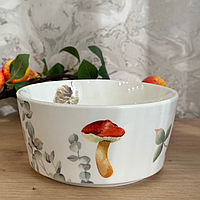 Салатник порцеляновий D15*7см, 800мл Грибна галявина