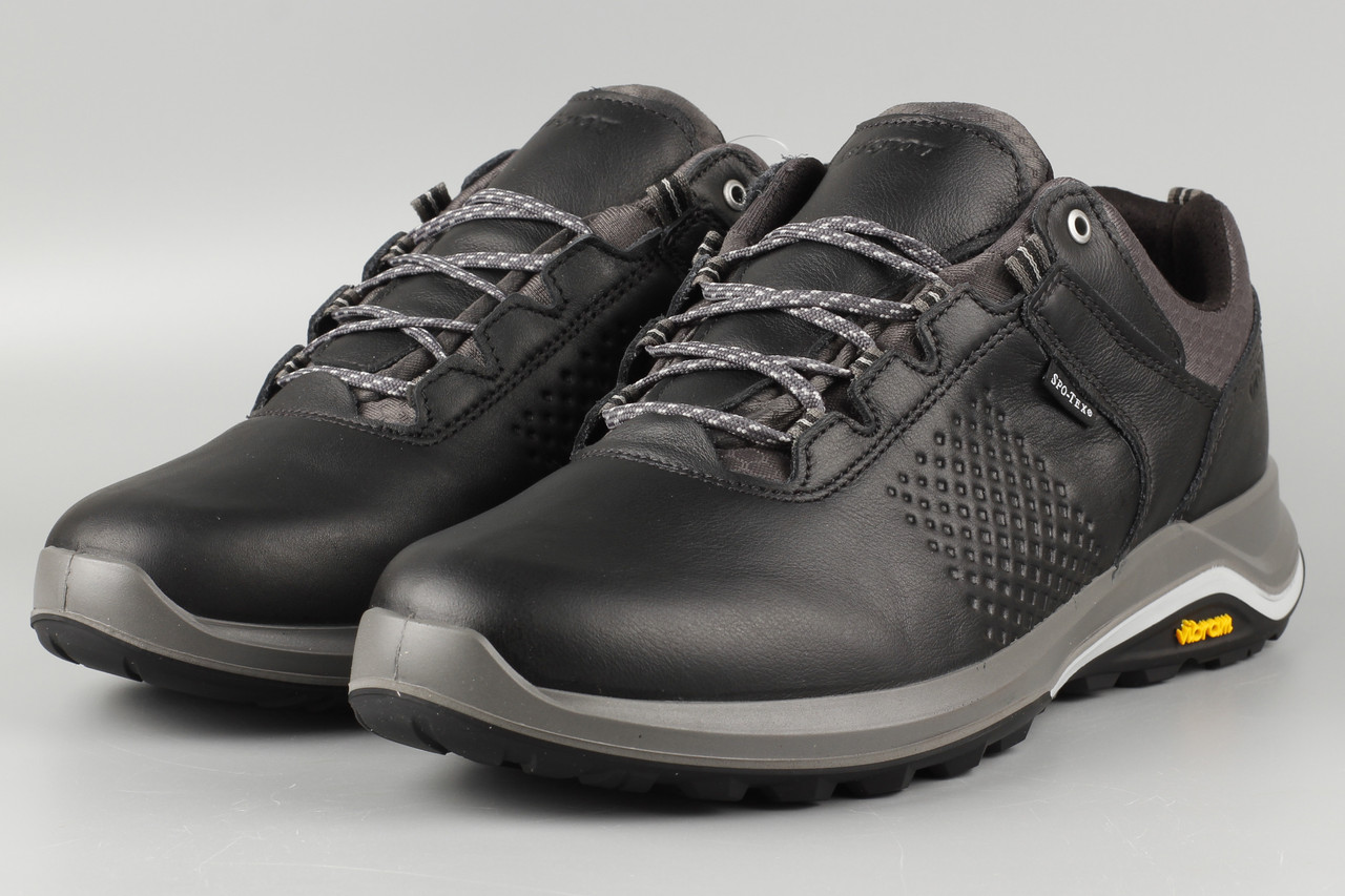 Кросівки напівчеревики чоловічі шкіряні чорні з мембраною термо Grisport 14323A35tn Гриспорт Розміри 41 42 43 44 45, фото 1