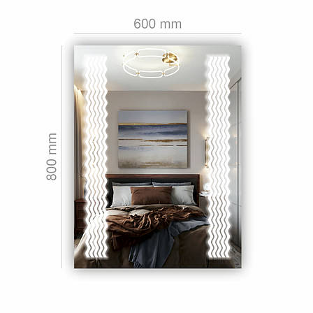 Дзеркало з LED підсвіткою SR-015 (600х800мм), фото 3