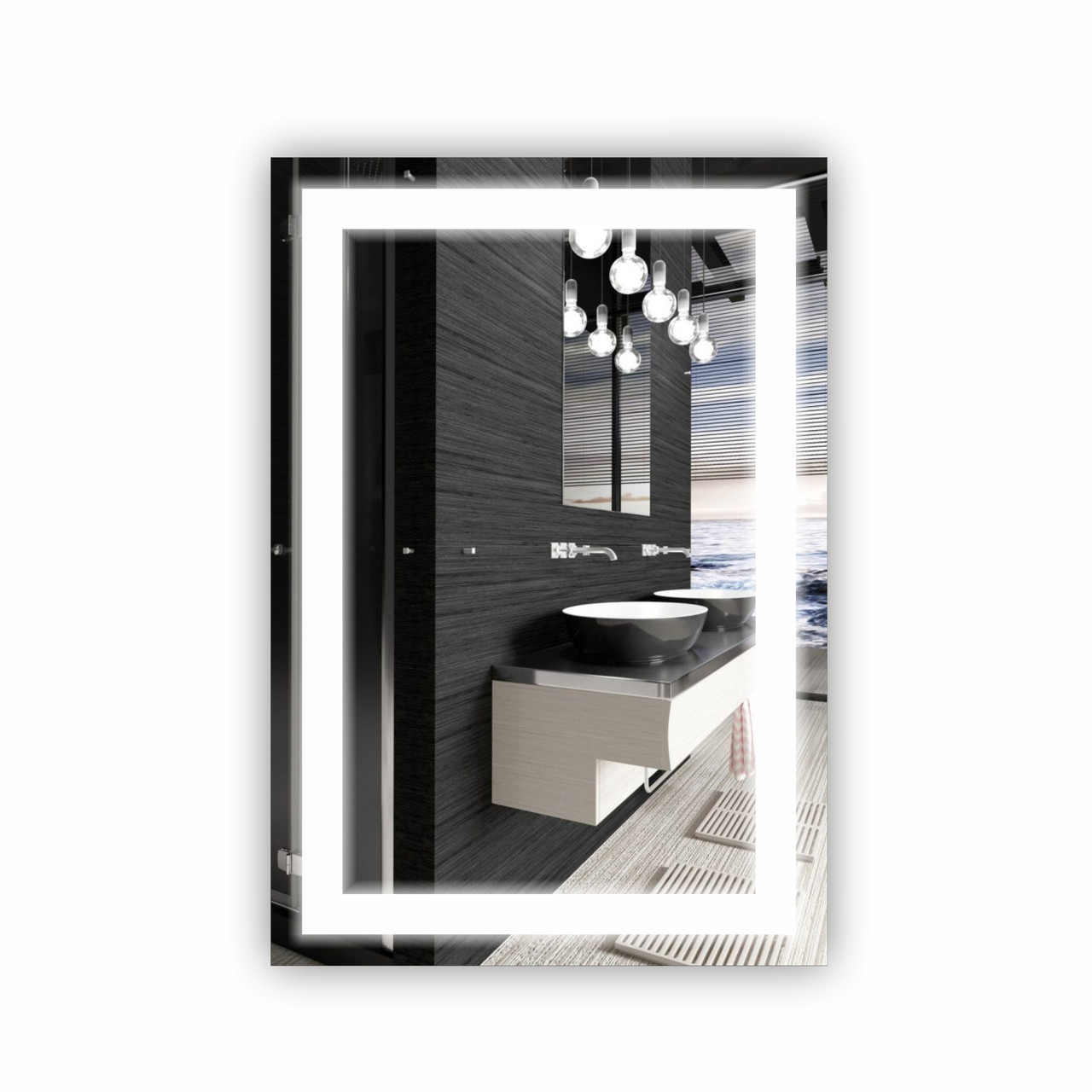 Дзеркало з LED підсвіткою SR-056 (550х800мм)