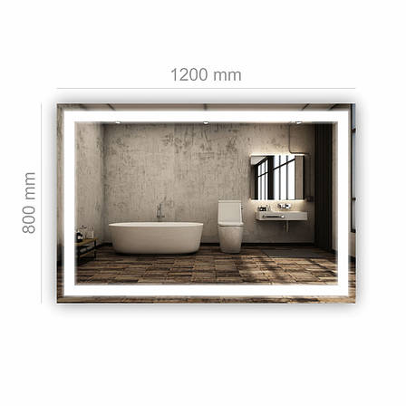 Дзеркало з LED підсвіткою SR-058 (1200х800мм), фото 2