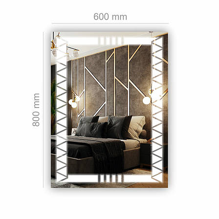 Дзеркало з LED підсвіткою SR-086 (600х800мм), фото 3