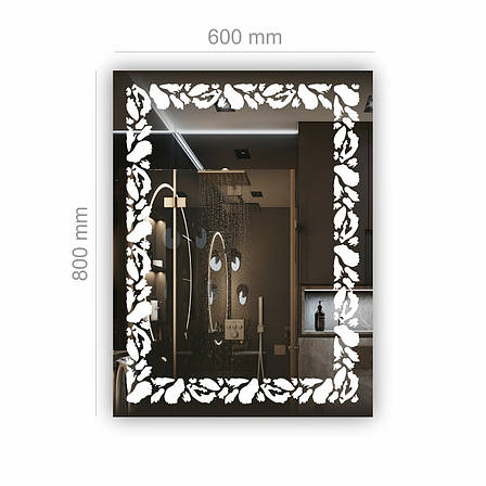 Дзеркало з LED підсвіткою SR-089 (600х800мм), фото 2