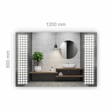Дзеркало з LED підсвіткою SR-094 (1200х800мм), фото 3