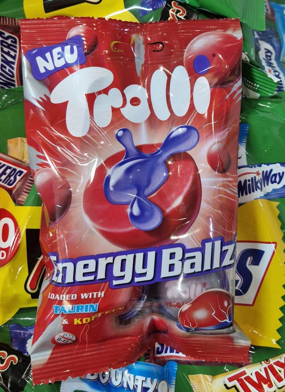 Желейки Trolli Energy Ballz 75 г., фото 1