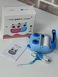 Дитячий фотоапарат моментального друку Print Camera S5 Blue, фото 7