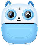 Дитячий фотоапарат моментального друку Print Camera S5 Blue + карта пам'яті, фото 3