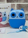 Дитячий фотоапарат моментального друку Print Camera S5 Blue + карта пам'яті, фото 5