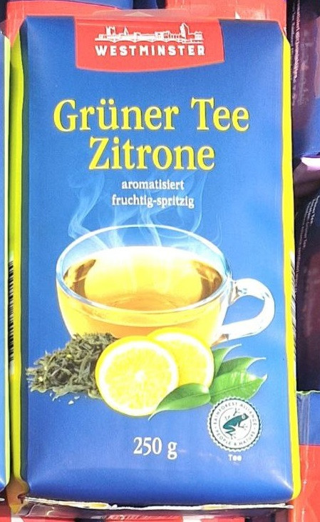 Чай зелений Westminster Gruner Tee China Chun Mee Zitrone 250 г.