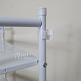 Підлогова стійка-органайзер металева над унітазом 3 полиці біла Toilet rack -TM-010., фото 10