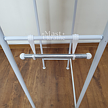 Підлогова стійка-органайзер металева над унітазом 3 полиці біла Toilet rack -TM-010., фото 9