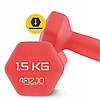 Гантелі вінілові 4FIZJO 2 x 1.5 кг 4FJ0196 Poland, фото 6