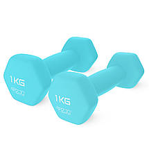 Гантелі вінілові 4FIZJO 2 x 1 кг 4FJ0197 Poland, фото 4