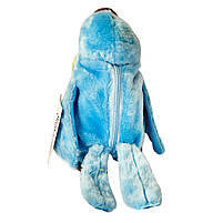 М'яка інтерактивна іграшка папуга синьо-жовтий повтор голосу ходить 18см (K14802), фото 3