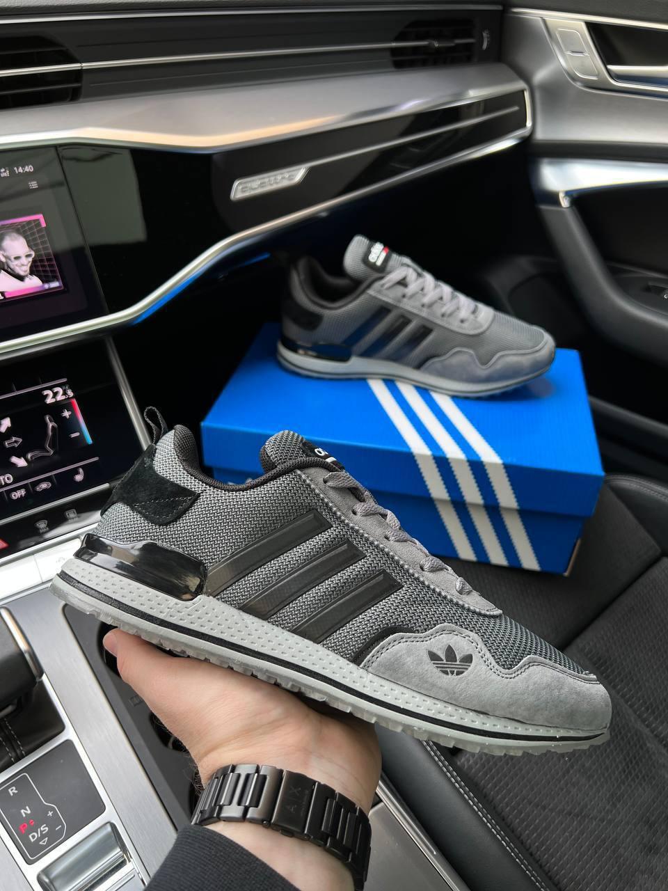 Чоловічі кросівки замша текстиль Adidas Runner Pod-S3.1 Dark Grey Black, кеди Адідас сірі 41