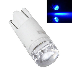 Світлодіодна лампа Т10 (W5W) 2SMD 2835 керамічна 12V синього кольору