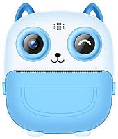 Дитячий фотоапарат моментального друку Print Camera S5 Blue + карта пам'яті