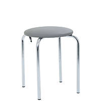 Табурет Софі хром сірий Шкірзам