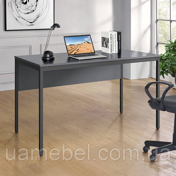 Стол письменный Осло (1187х600х750Н) черный графит, Серый Шифер, фото 1