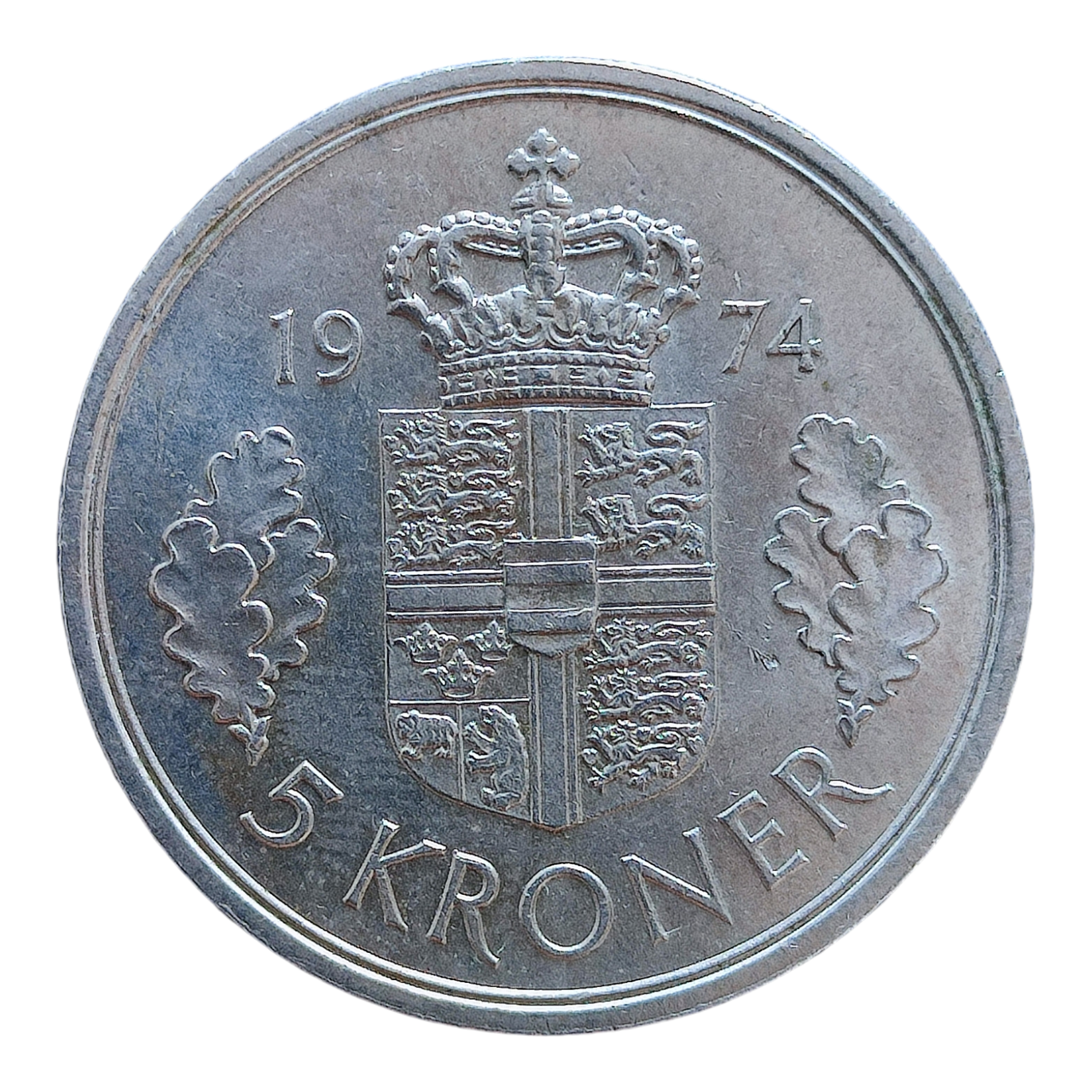 Данія 5 крон, 1974