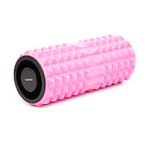 Масажний ролик Cornix EVA 33 x 14 см (валик, ролер) XR-0339 Pink, фото 4