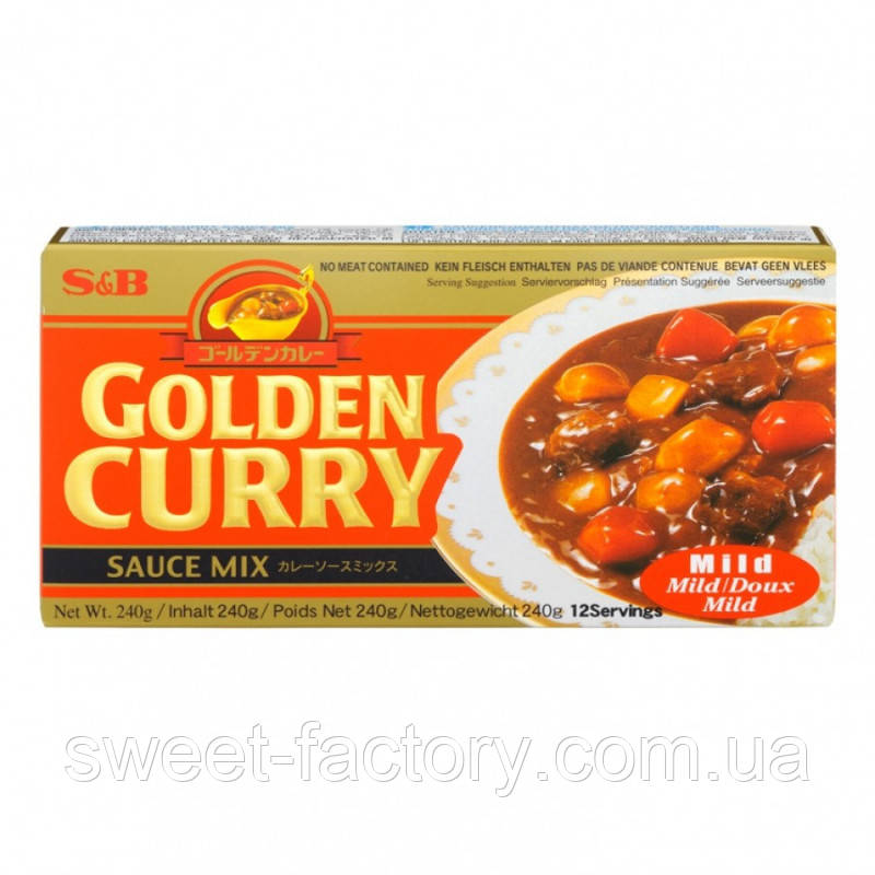 Каррі S&B Golden Curry Mild Spicy 220g, фото 1