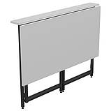 Стіл розкладний Fold FL1000 (1000х600х750Н) чорний/Білий, фото 3