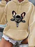 Жіноче тепле худі з собачкою, фото 3