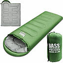 Спальний мішок із капюшоном зелений Bass Polska BH 41998, фото 2