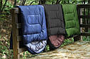 Спальний мішок із капюшоном зелений Bass Polska BH 41998, фото 6