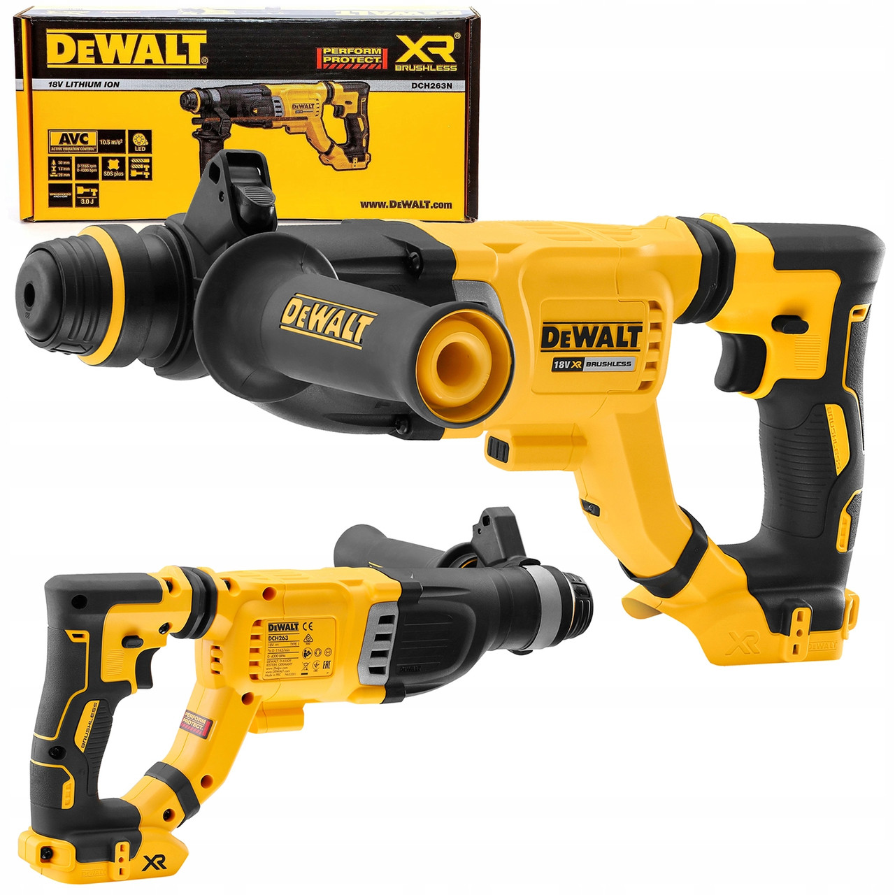 Перфоратор акумуляторний DeWALT DCH263N SDS-Plus