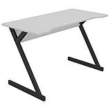 Стіл комп'ютерний Dexter DX1200 (1200х600х750Н) чорний графіт/Білий, фото 4