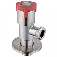Кран для підключення сантехприладів 1/2x1/2 з нерж. сталі SUS304