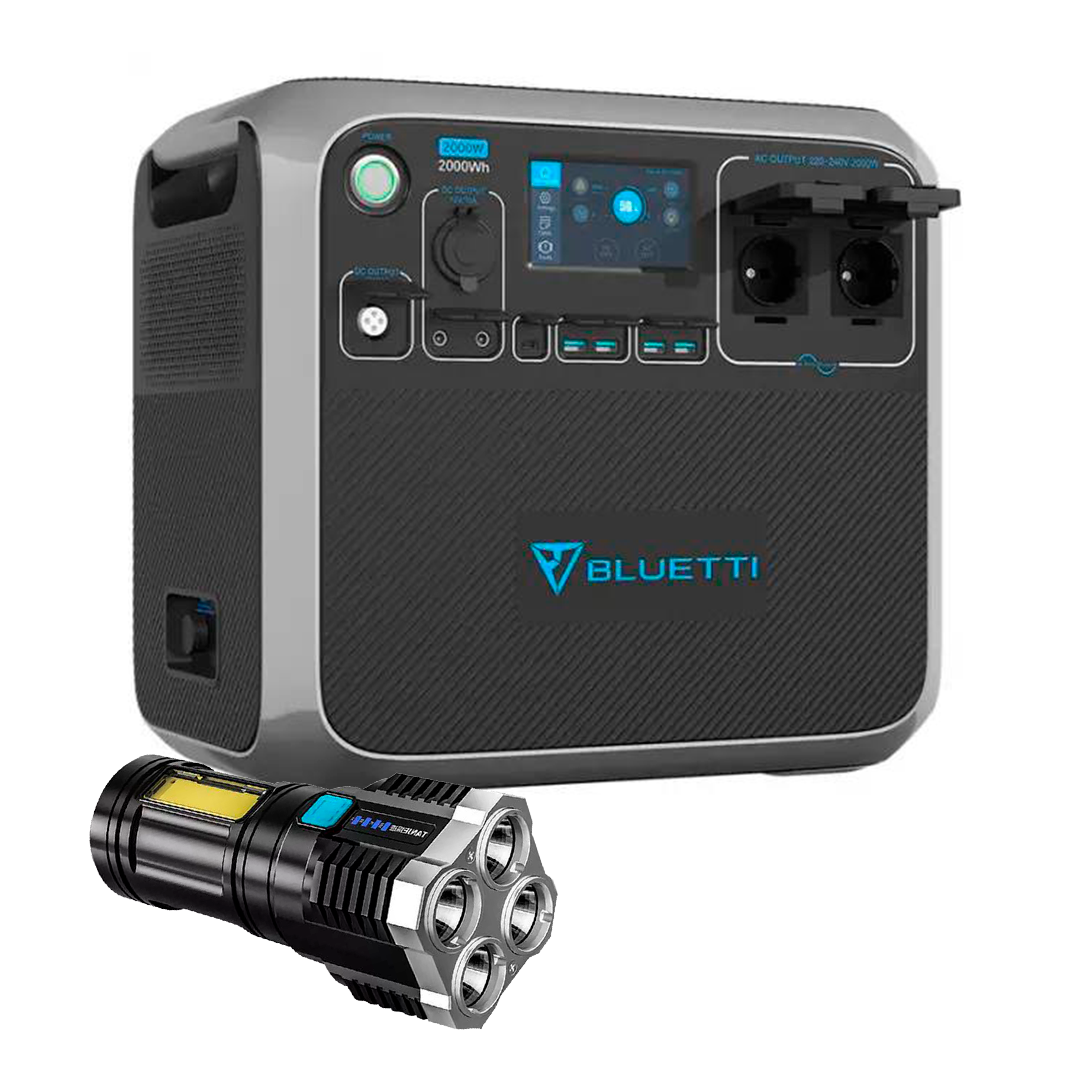 Зарядна станція універсальна Bluetti ac200p 2000 W (електростанція, UPS, ДБЖ) + з ліхтарем ручним