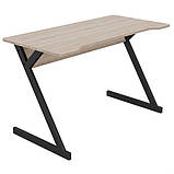 Стіл комп'ютерний Dexter DX1200 (1200х600х750Н) чорний графіт/Дуб Сонома, фото 2